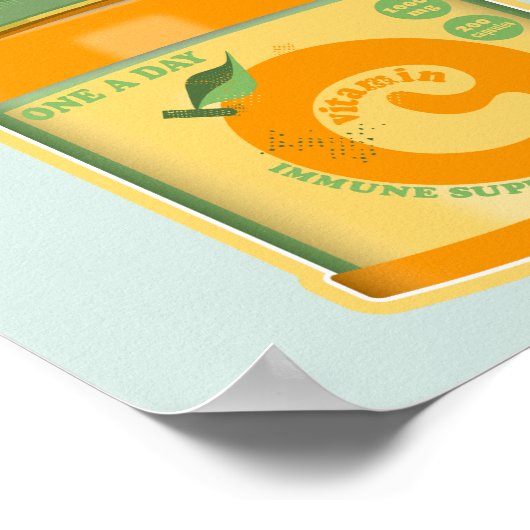 Vitamine C wellness Poster (Hoek)