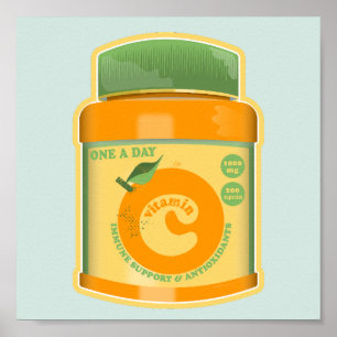 Vitamine C wellness Poster