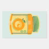 Vitamine C wellness Rechthoekige Sticker (Voorkant)