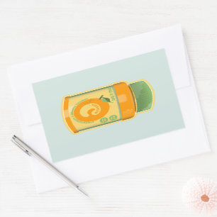 Vitamine C wellness Rechthoekige Sticker