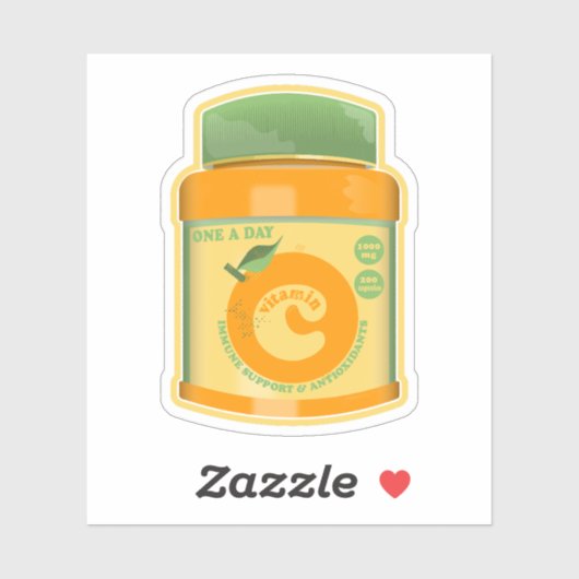 Vitamine C wellness Sticker (Vel)