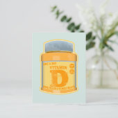 Vitamine D capsules gezondheid en welzijn Briefkaart (Staand voorkant)