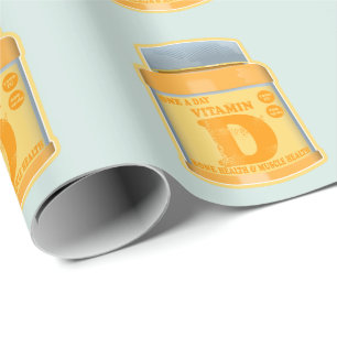 Vitamine D capsules gezondheid en welzijn Cadeaupapier