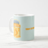 Vitamine D capsules gezondheid en welzijn Koffiemok (Voorkant links)