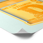 Vitamine D capsules gezondheid en welzijn Poster (Hoek)