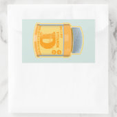 Vitamine D capsules gezondheid en welzijn Rechthoekige Sticker (Tas)