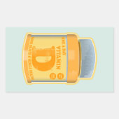 Vitamine D capsules gezondheid en welzijn Rechthoekige Sticker (Voorkant)