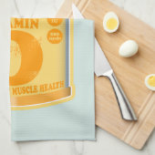 Vitamine D capsules gezondheid en welzijn Theedoek (Quarter Fold)