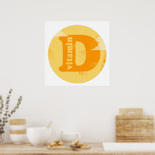 Vitamine D Poster (Keuken)