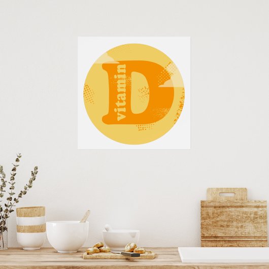 Vitamine D Poster (Keuken)