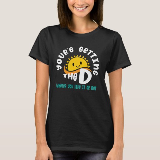 Vitamine D vitaminen in de gezondheid van de zon T-shirt (Voorkant)