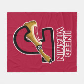 Vitamine J Fleece Deken (Voorkant (Horizontaal))