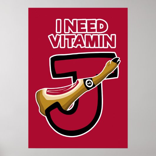 Vitamine J Poster (Voorkant)