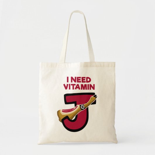 Vitamine J Tote Bag (Voorkant)