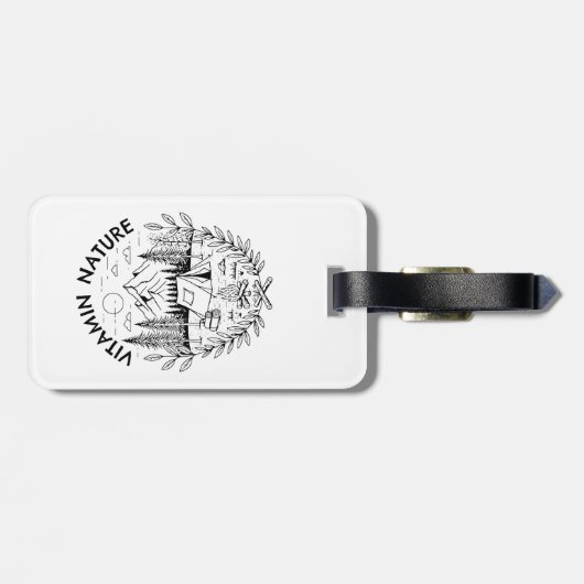 Vitamine-Natuur Bagagelabel (Achterkant horizontaal)