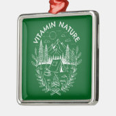 Vitamine Natuur Metalen Ornament (Links)
