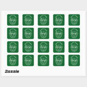 Vitamine-Natuur Vierkante Sticker (Vel)