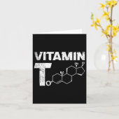 Vitamine T Testosteron Bodybuilding Gym Fitness Tr Kaart (Gele Bloem)