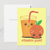 Vitamine Yum Briefkaart (Voorkant / Achterkant)
