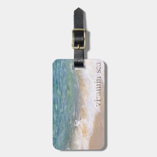 Vitamine "Zee" Bagagelabel (Voorkant verticaal)