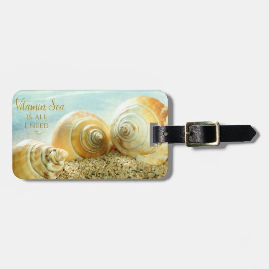 Vitamine-Zee is alles wat ik nodig heb, aangepast  Bagagelabel (Voorkant horizontaal)