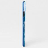 Vitamine-Zee, turquoise-golven met splash iPhone Hoesje (Rechterkant)