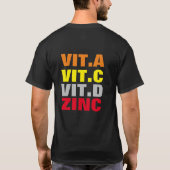 Vitaminen en mineralen t-shirt (Achterkant)