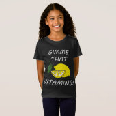 Vitaminen Grappig citaat limonade citrusvruchten T-shirt (Voorkant volledig)