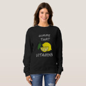 Vitamins  Quote Lemonade Citrus Fruit Trui (Voorkant volledig)