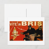 Vite! Un Brie - Frans Advert Briefkaart (Voorkant / Achterkant)