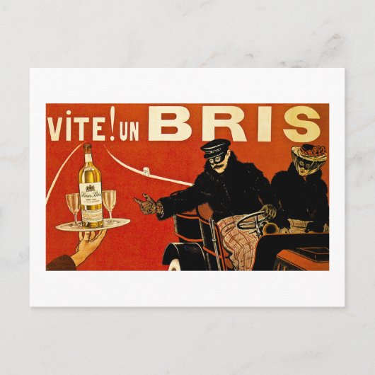 Vite! Un Brie - Frans Advert Briefkaart (Voorkant)