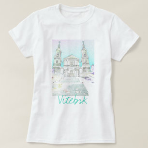 Vitebsk Wit-Rusland Kerk Architectuur T-shirt Top