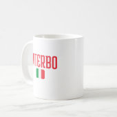 VITERBO Italië Vlag Koffiemok (Voorkant links)