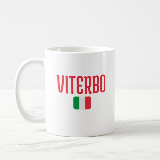 VITERBO Italië Vlag Koffiemok (Links)