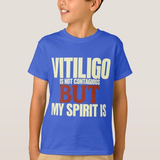 Vitiligo Awareness Tshirt (Voorkant)