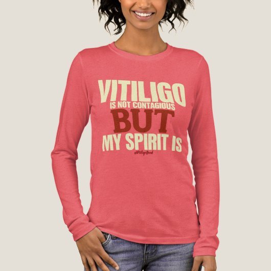 Vitiligo Awareness Tshirt (Voorkant)