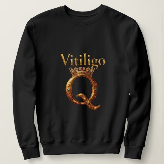 Vitiligo Koninklijkheid Trui (Design voorkant)
