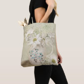 Vitnage Daisy boeket in oude werper Tote Bag (Dichtbij)