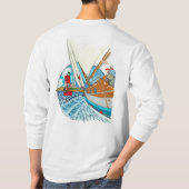 Vito Dumas jacht-T varen in Port Townsend WA T-shirt (Achterkant)