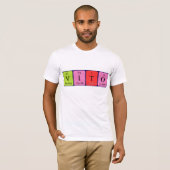 Vito periodiek table name shirt (Voorkant volledig)