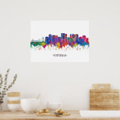 Vitoria Brazilië Skyline Poster (Keuken)