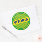 Vitória City Pride – Braziliaanse identiteit Ronde Sticker (Envelop)