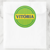 Vitória City Pride – Braziliaanse identiteit Ronde Sticker (Tas)