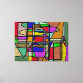 Vitraal Glas in lood Canvas Afdruk (Voorkant)