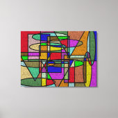 Vitraal Glas in lood Canvas Afdruk (Voorkant)