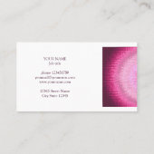 Vitrage roze gradiëntcirkeltextuur. Zakelijke auto Visitekaartje (Achterkant)