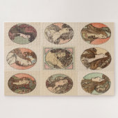 Vitrail Meesterwerk: Boutique Fouquet van Mucha Legpuzzel (Horizontaal)
