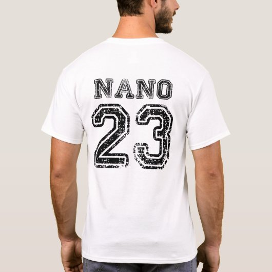 Vitriol, zwarte tekst, groot, nano 23 t-shirt (Achterkant)