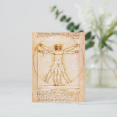 Vitruviaans Man Briefkaart (Staand voorkant)