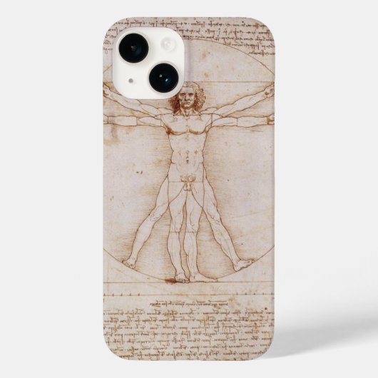 Vitruviaans Man Case-Mate iPhone Case (Achterkant)